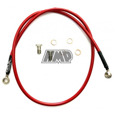 Malha aço frente / trás YAMAHA DT 50 LC / LCD / LCDE / vermelho - 4MX